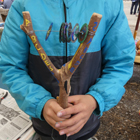 木の枝タンバリン